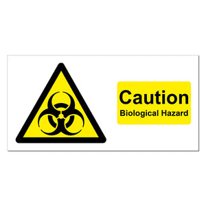 Caution Biological Hazard Safety Sign