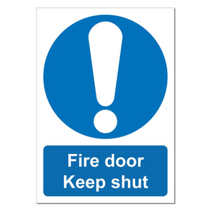 Fire Door Keep Shut Sign