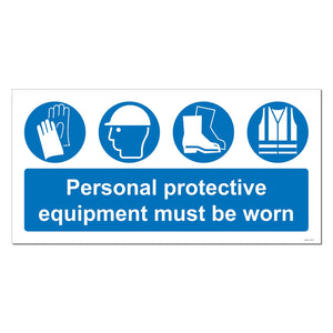 Multi PPE Safety Sign