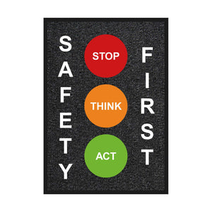 Stop Think Act Safety Mat 850mm x 1200mm