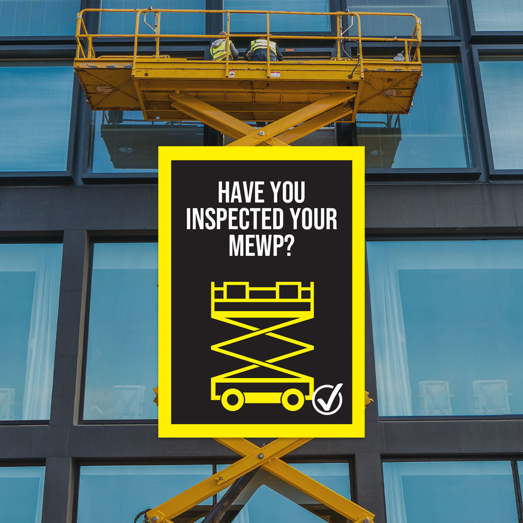 Elevated Platform Safety Sign EWP Rescue Plan Safety Posters | Promote