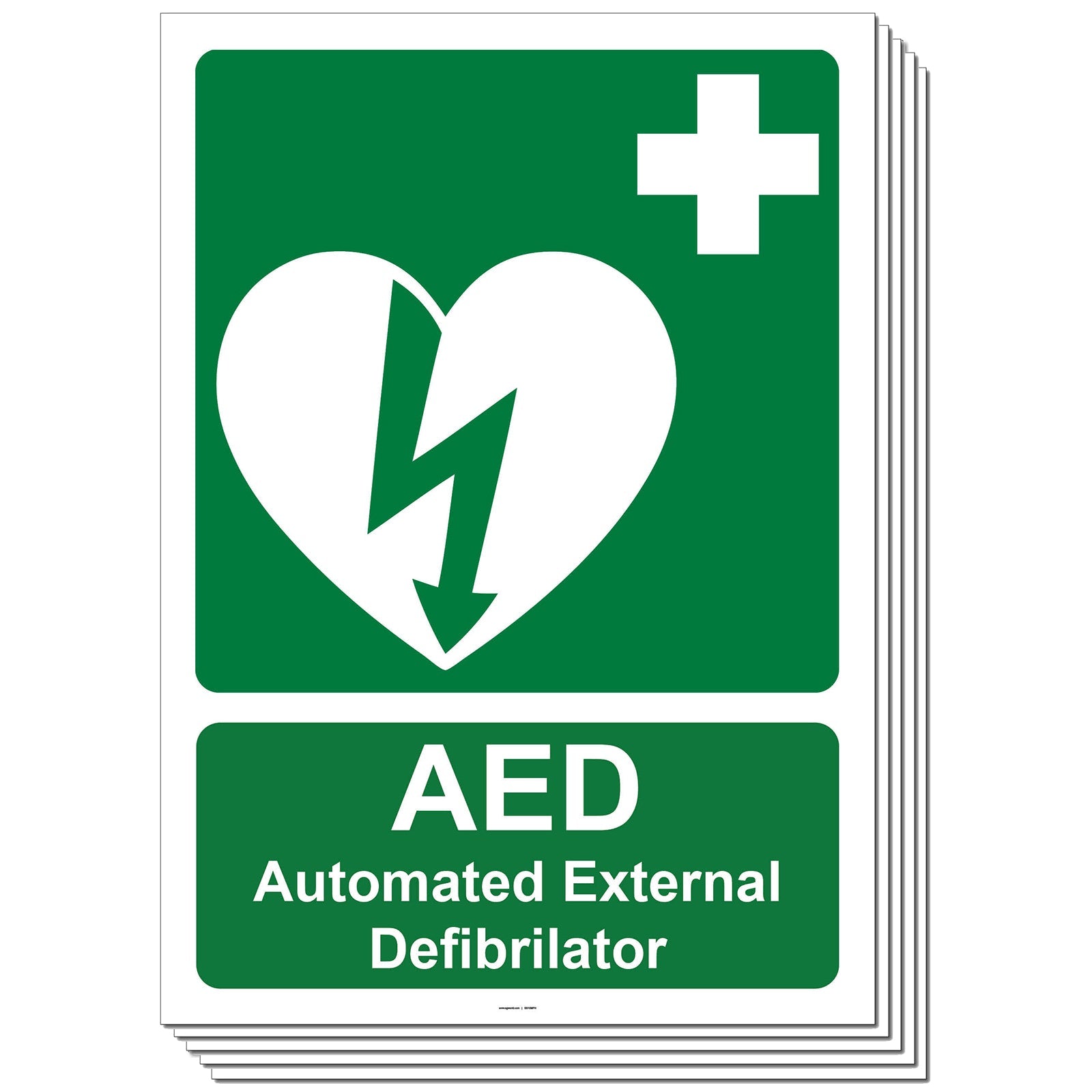 Defib Machine Sign AED Automated External Defibrillator Safety Sign – Make Safety Visible UK