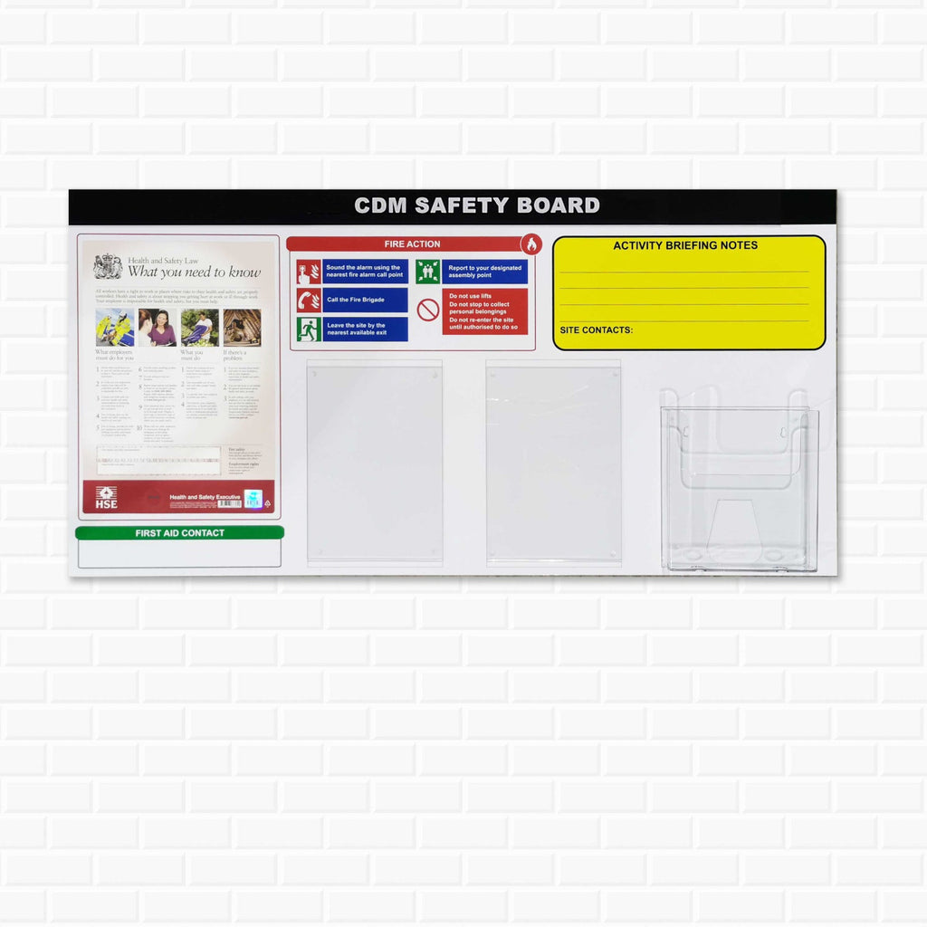Sign For Cdm Risk CDM Safety Board – Make Safety Visible UK