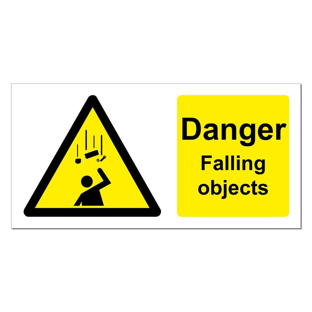 Caution Falling Objects Safety Sign – Make Safety Visible UK