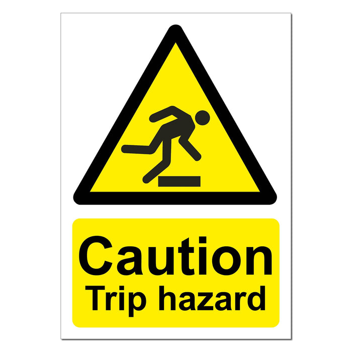 Caution Trip Hazard Safety Sign