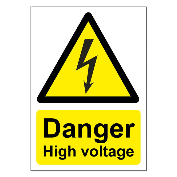 Danger High Voltage Safety Sign