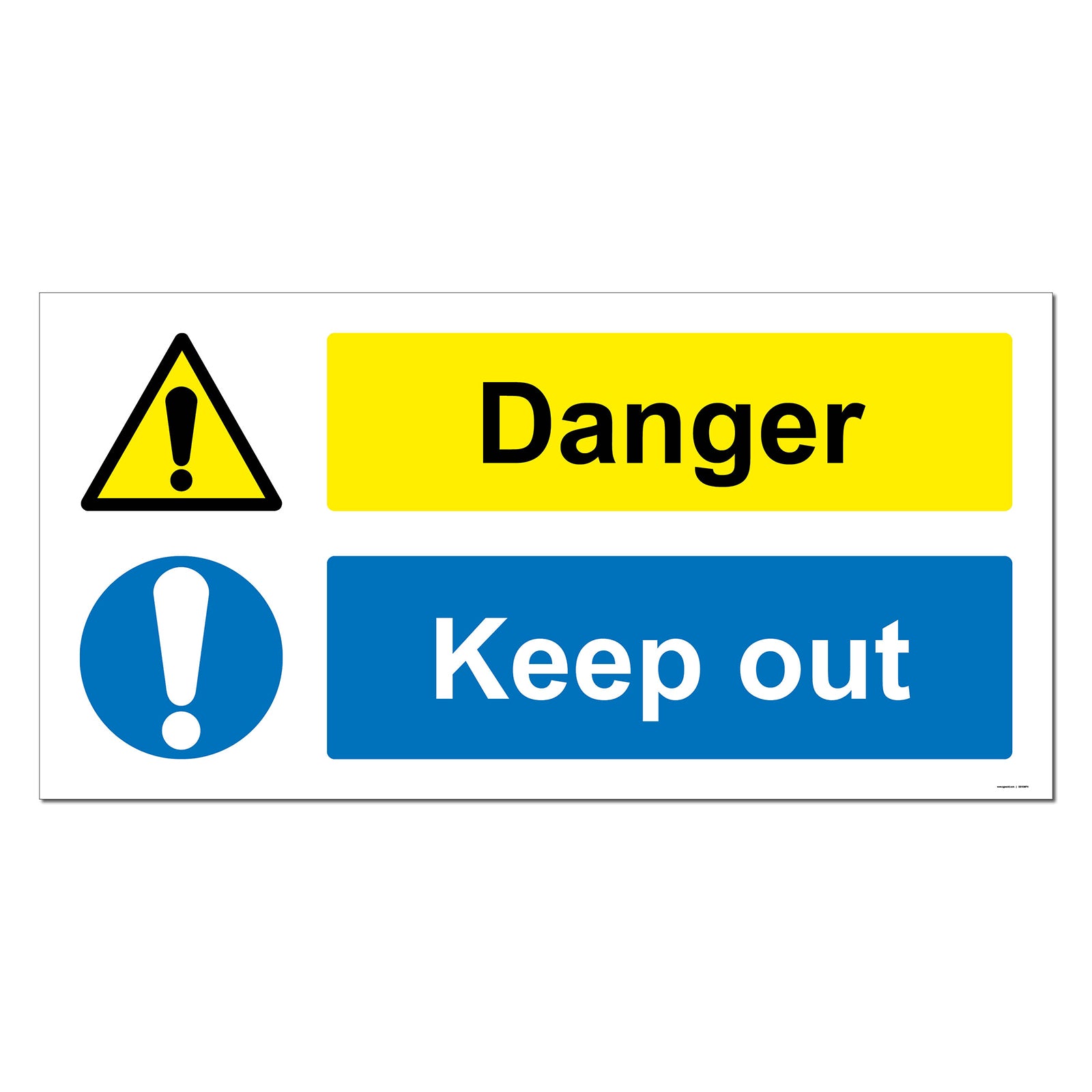 Making Danger Sign Danger Keep Out Safety Sign – Make Safety Visible UK