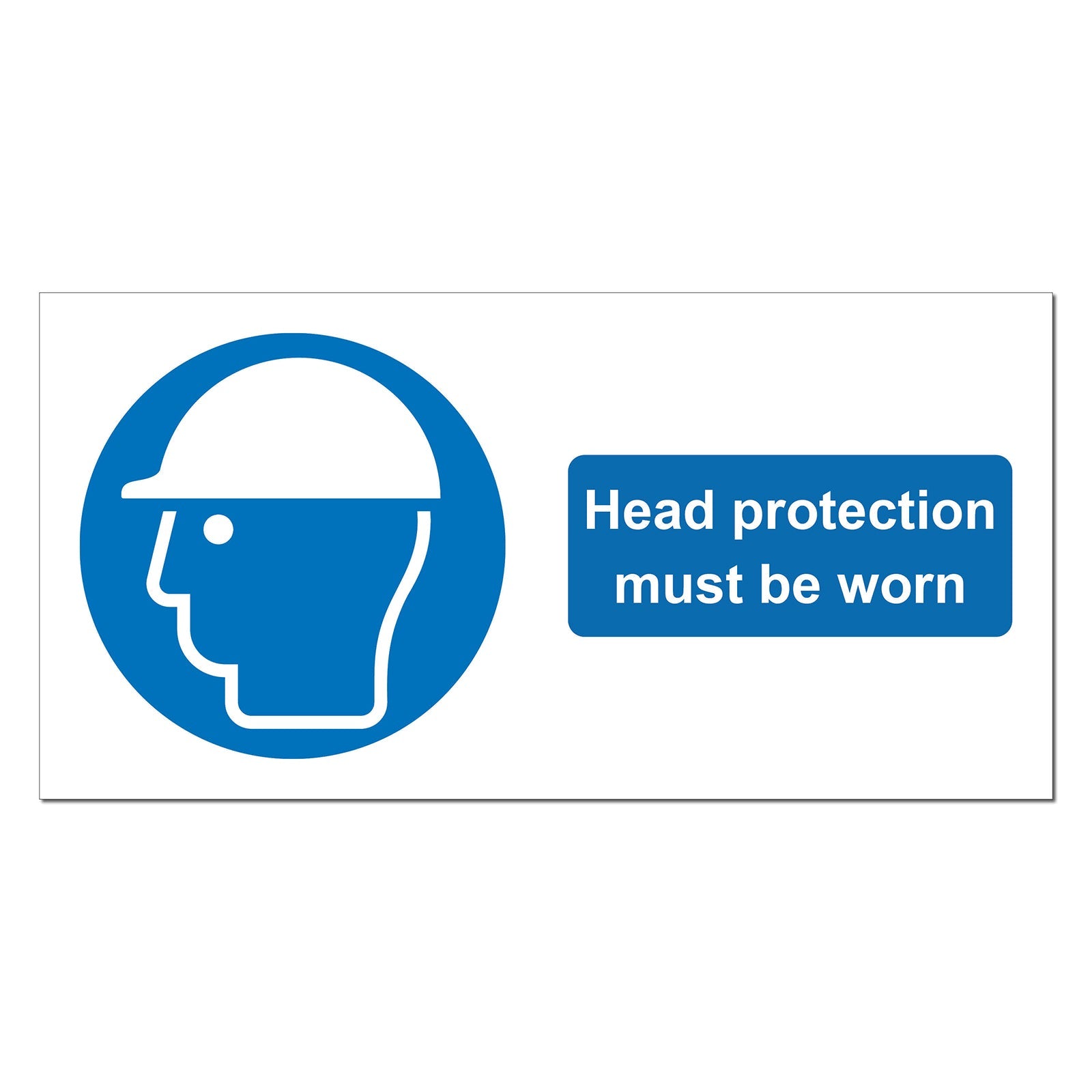 Head Protection Safety Sign – Make Safety Visible UK