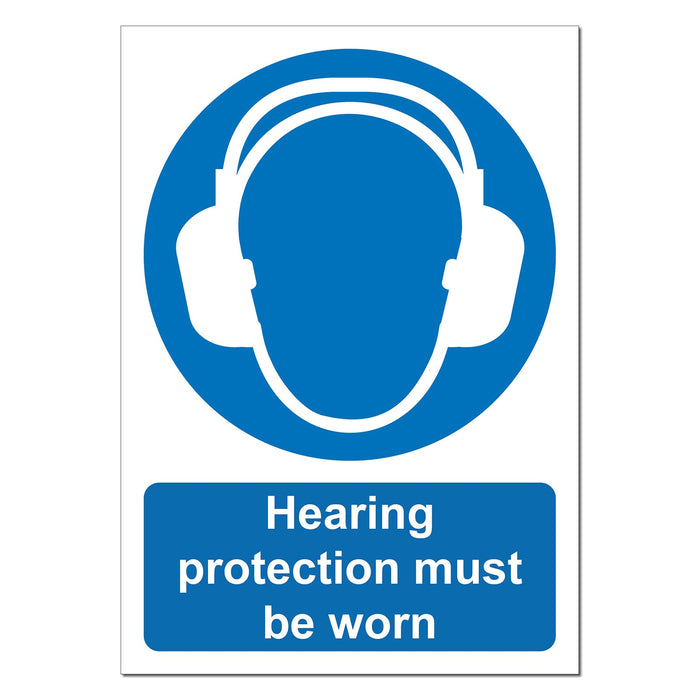 Hearing Protection Safety Sign