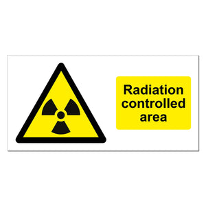 Radiation Controlled Area Safety Sign