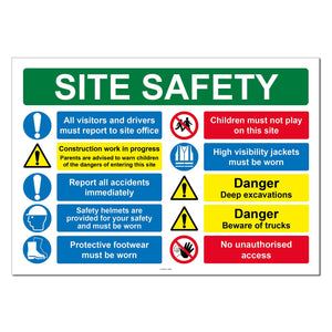 Construction Site Safety Sign