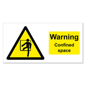 Warning Confined Space Safety Sign