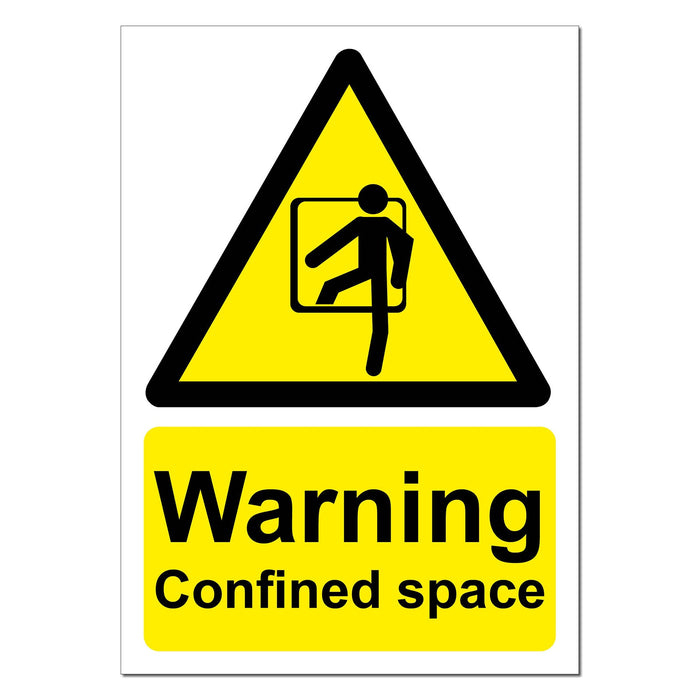 Warning Confined Space Safety Sign